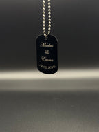 Personalisierte Halskette / Schlüsselanhänger mit Foto & Gravur