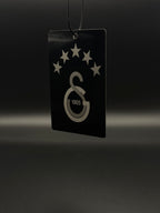 Personalisierter Auto-Anhänger mit Foto & Wunschtext – Individuell graviert aus Aluminium