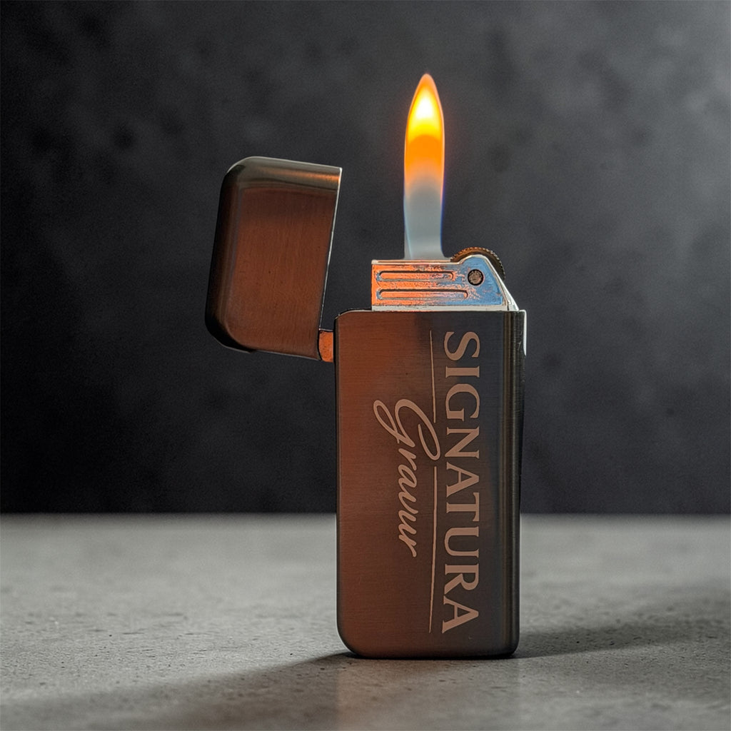 Metallfeuerzeug mit Gravur
